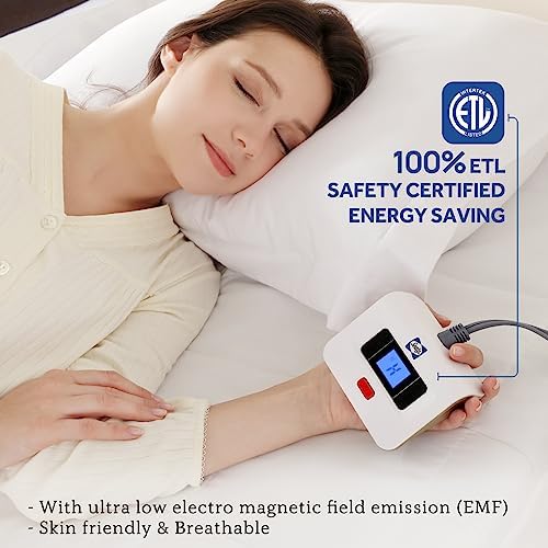 Sealy Electric Mattress Pad Full Size 10 Heat Settings Machine Washable - Image 3