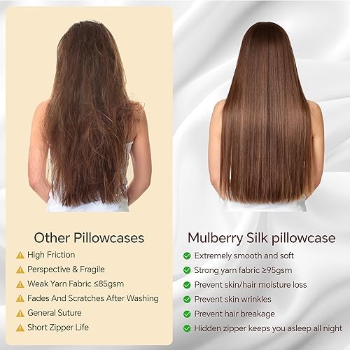 INFIIXSO Mulberry Silk Pillow Cases King Size - Image 4