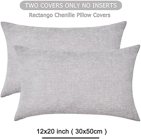 GAWAMAY Lumbar Support Pillow Decorative Throw Pillow Covers 12"x20" Inch Set - Image 6
