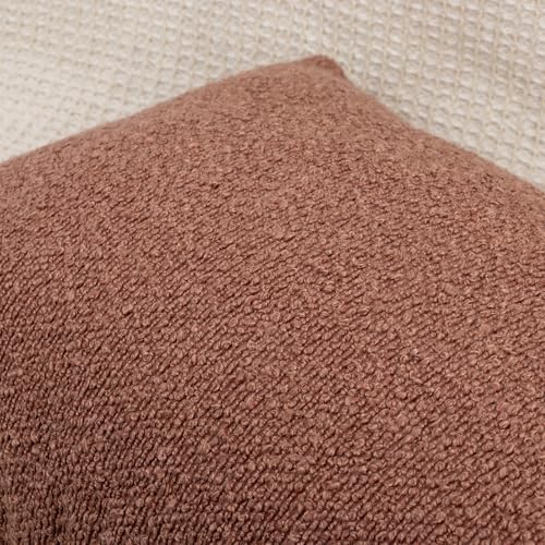 JoraLion 14x36 inch Boucle Lumbar Pillow Cover, Coral Woven Texture Neutral - Image 7