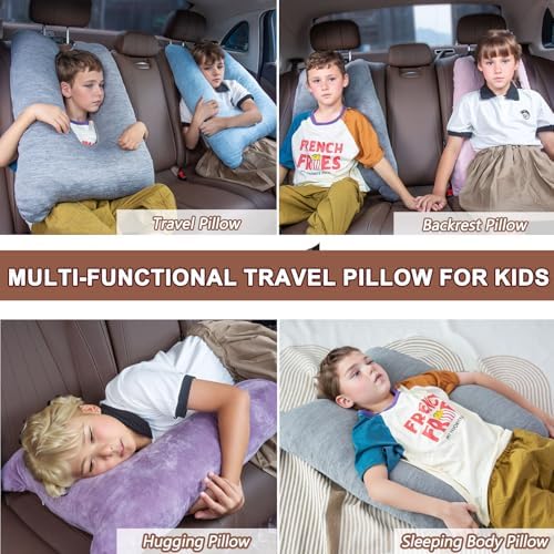 1 MIDDLE ONE Car Pillow for Kids, Memory Foam Cooling Travel Pillow for Car and - Image 6