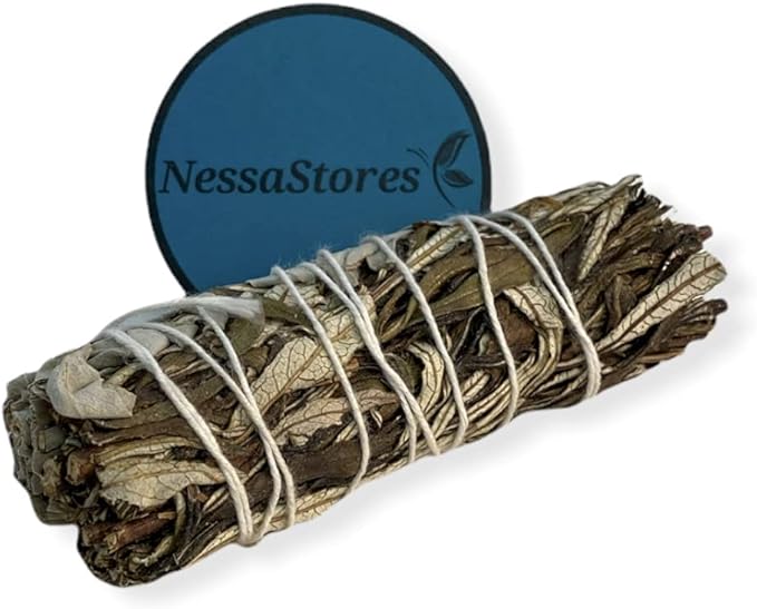 NESSASTORES - White Sage + Yerba Santa Smudge Stick Incense 4" Bundle #JC-152 (30 pcs)