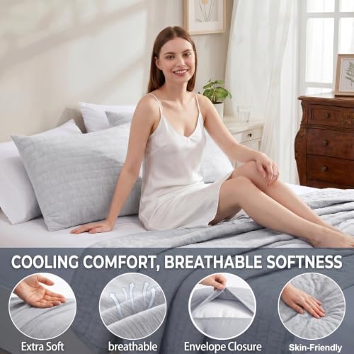 Swift Home Cooling Pillow Cases King Size Set of 2 - Image 3
