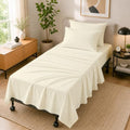 Cottingon 4 PC Cot Sheet Set 25"X75", Egyptian Cotton by COTTINGON