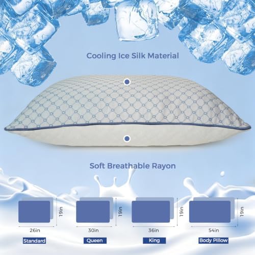 Adjustable Bed Pillows Standard Size Set of 2 - Image 2