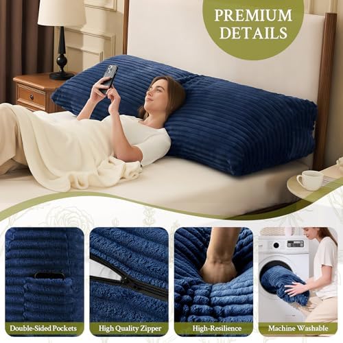 Headboard Pillow King, Headboard Wedge Pillow - Image 4