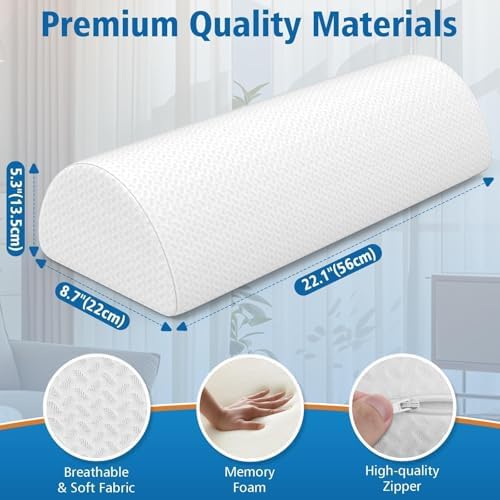 Knee Pillow for Side Sleepers, Leg Pillow for Back & Sciatica Pain - Image 2