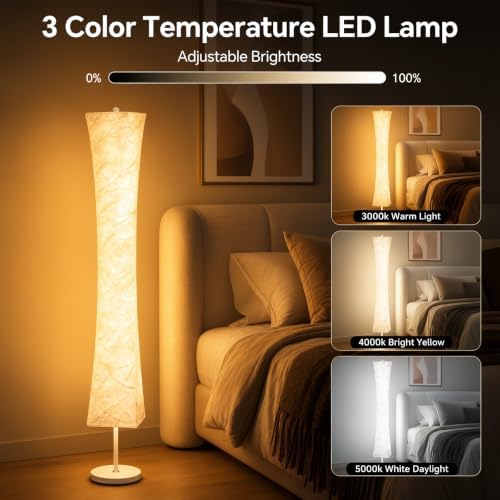 WORLD WIN 61'' RGB LED Corner Floor Lamp, Square with Disc Base - Image 4