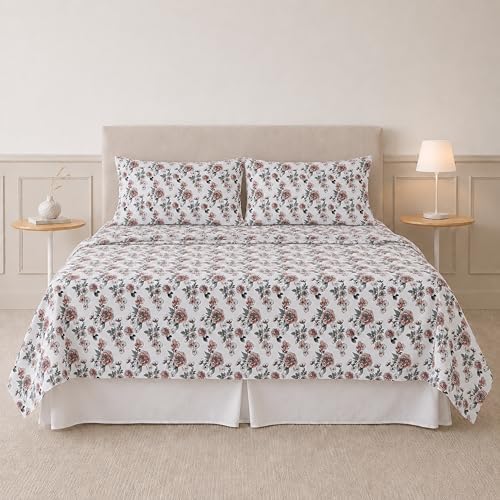 Modern Threads Printed 4-Piece Extra Soft Bedding Sheets & Pillowcase Set - Image 2