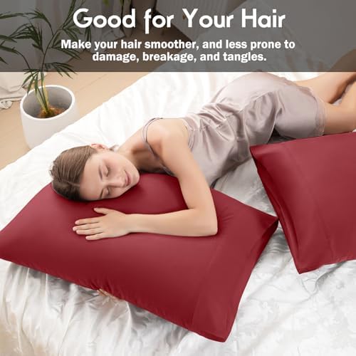 Pillowcases King Size 2 Pack, Cooling Viscose from Bamboo Pillow Cases - Image 6