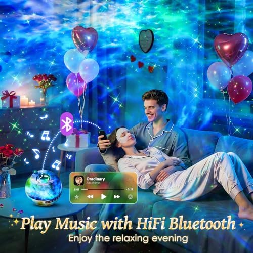 One Fire Galaxy Projector Whimsy Celestial Decor Dorm College Lamp - Image 4