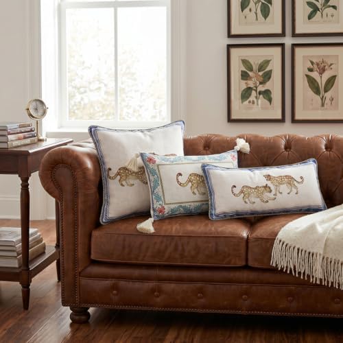 patdrea Designer French Vintage Linen Throw Pillow Cover - Image 7