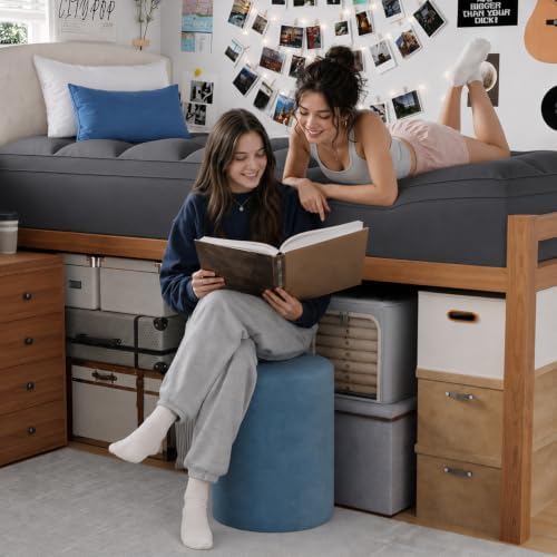 ELEMUSE Twin XL Grey Mattress Topper - Image 6