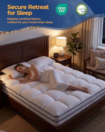 Kayfia King Mattress Topper, Mattress Pad - Image 3