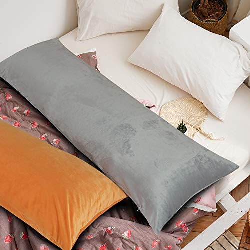 NTBAY Velvet Body Pillow Cover, 20 x 54 - Image 2
