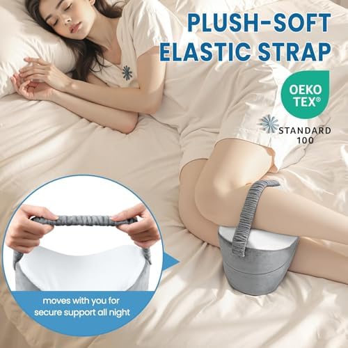Memory Foam Knee & Leg Pillow for Side Sleepers - Image 4