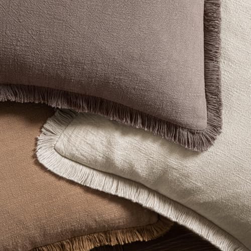 MIULEE Linen Decorative Fall Lumbar Throw Pillow Covers Malt Ball 12x20 - Image 4