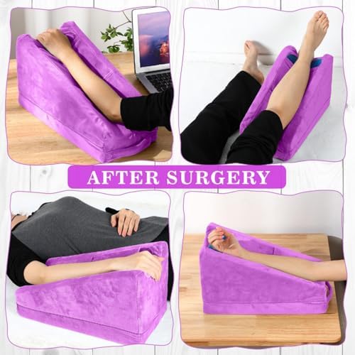 Buryeah Violet Arm Elevation Pillow 2 Pocket, Plush Material - Image 4
