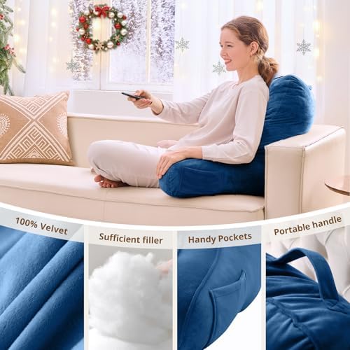 Sasttie Reading Pillow for Bed, Back Pillow for Sitting Up - Image 5
