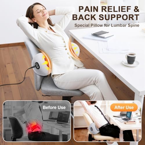 FunBy Lumbar Support Pillow, Triple Fusion Massager - Image 7