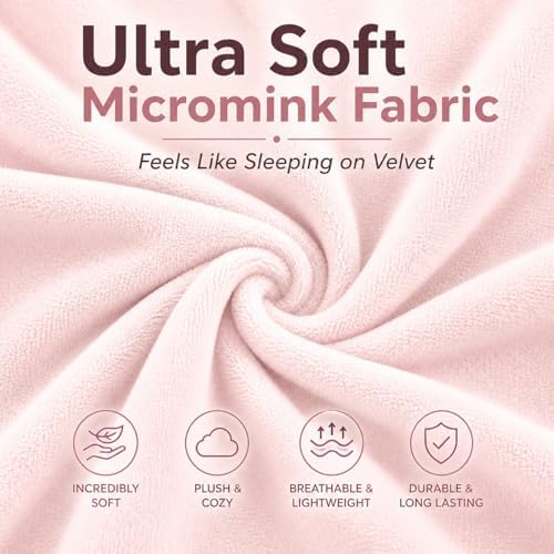 EVOLIVE Micromink Body Pillow Cover 21"x54", Zipper Closure - Image 2