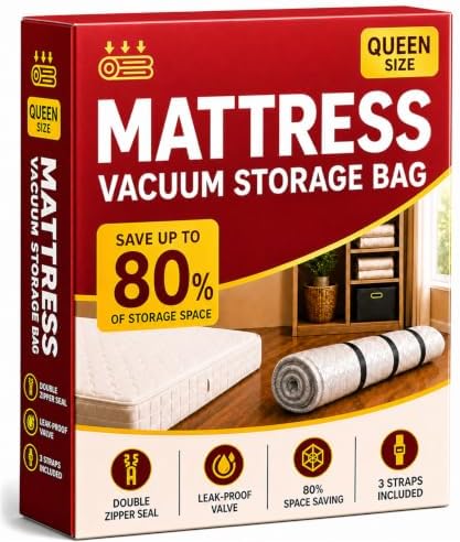 Mattress Vacuum Bag with Straps by Unknown