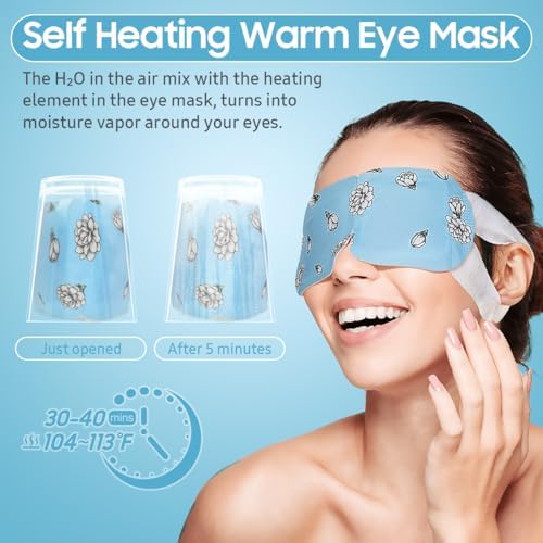 BeHoomi 20 Packs Steam Eye Mask, Heated Eye Mask Warm Compress - Image 5