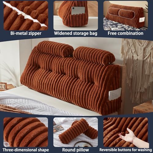Rycwola Faux Fur Headboard Pillow - Image 5