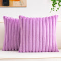 Aegero Pack of 2 Faux Fur Christmas Throw Pillow Covers 20x20 Inch by Unknown