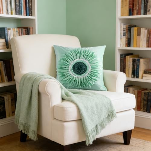 OiseauVoler Decorative 3D Flower Throw Pillow Cover - Image 3