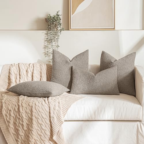 MIULEE Textured Boucle Lumbar Pillow Cover - Image 3