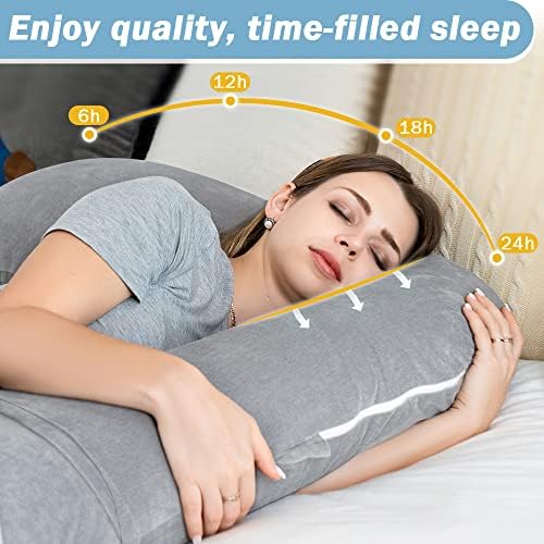 INSEN Pregnancy Pillow for Sleeping, Maternity Body Pillow for Pregnancy Women - Image 3