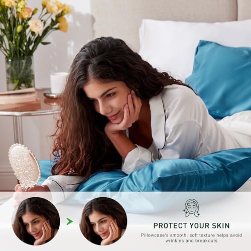 Love's cabin Satin Pillowcase Set of 2 Standard Size 20x26, Cooling Pillow - Image 2