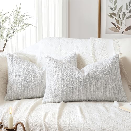 Artscope Lumbar Throw Pillow Cover 12x20 Inch Set of 2 Super Thick Pillow Cover by Artscope
