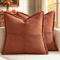MIULEE Fall Rust Decorative Throw Pillow Covers by MIULEE