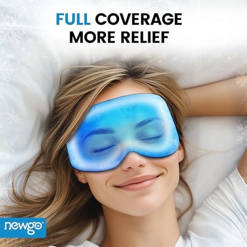 NEWGO 3D Cooling Eye Mask, Weighted Eye Mask - Image 2