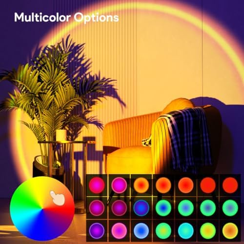 Bavcieu Sunset Lamp Projector with Remote & APP, Multicolor Night Light - Image 4