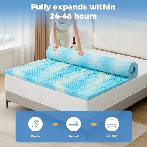 BDEUS 2 Inch Mattress Topper 7-Zone Memory Foam Mattress Topper Pressure - Image 7