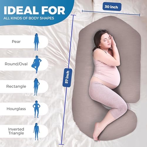 Pregnancy Pillows for Sleeping – 57-Inch Maternity Pillow for Pregnant Women - Image 4
