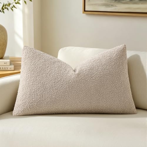 MIULEE Textured Boucle Lumbar Pillow Cover by MIULEE