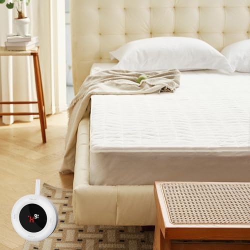 Templewet Heated Mattress Pad Twin Size, Bed Warmer Pad, Machine Washable by Templewet