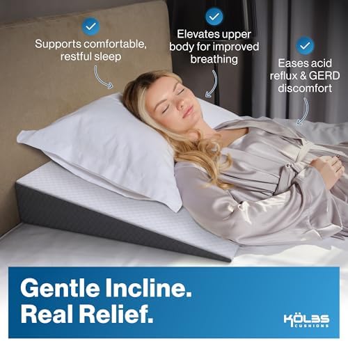 Kolbs Bed Wedge Pillow for Sleep Apnea, Acid Reflux and Back Pain Relief - Image 3
