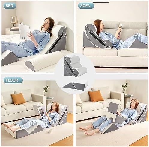 Yojoker 6pcs Orthopedic Bed Wedge Pillow Set - Image 2
