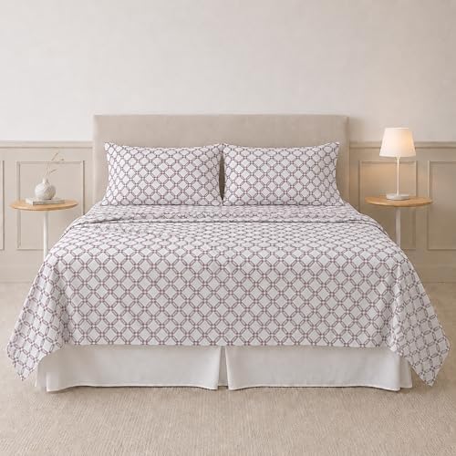 Modern Threads Printed 3-Piece Extra Soft Bedding Sheets & Pillowcase Set - Image 2