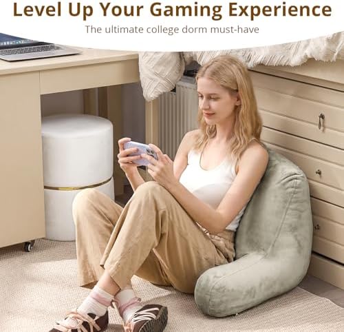 Sasttie Reading Pillow for Bed, Back Pillow for Sitting Up - Image 5