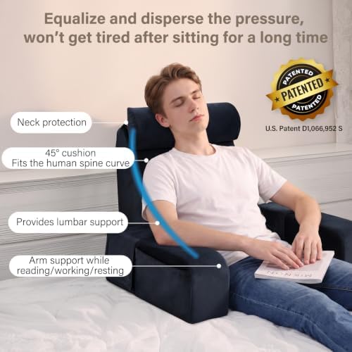 ENITYA 19" Reading Pillow for Bed - Image 2