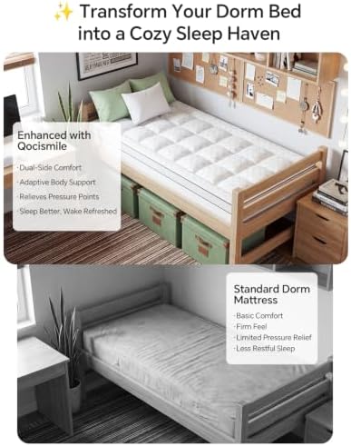 College Dorm Room Essentials Twin XL Mattress Topper - Image 2