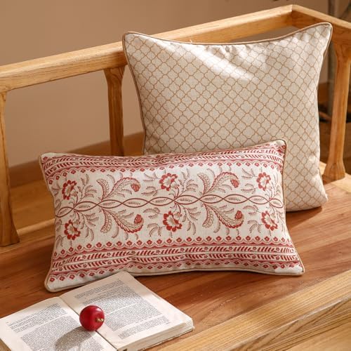 ISAENNE Designer Linen Throw Pillow Cover - Image 2