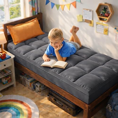 ABENE Twin Mattress Topper, Thick Pillow Top Mattress Pad - Image 2
