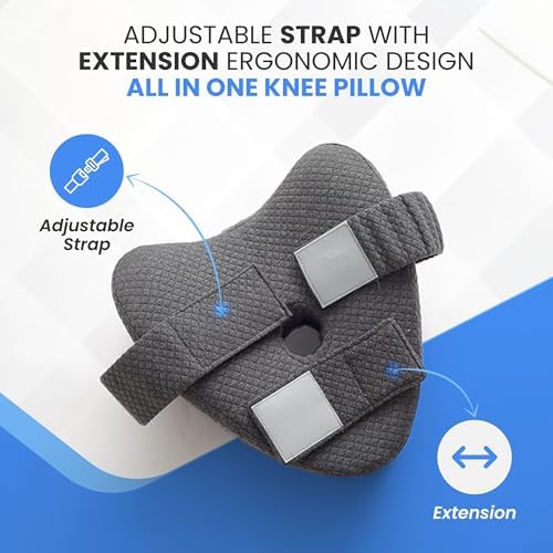 Memory Foam Knee Pillow for Side Sleepers Hip Pain - Image 4